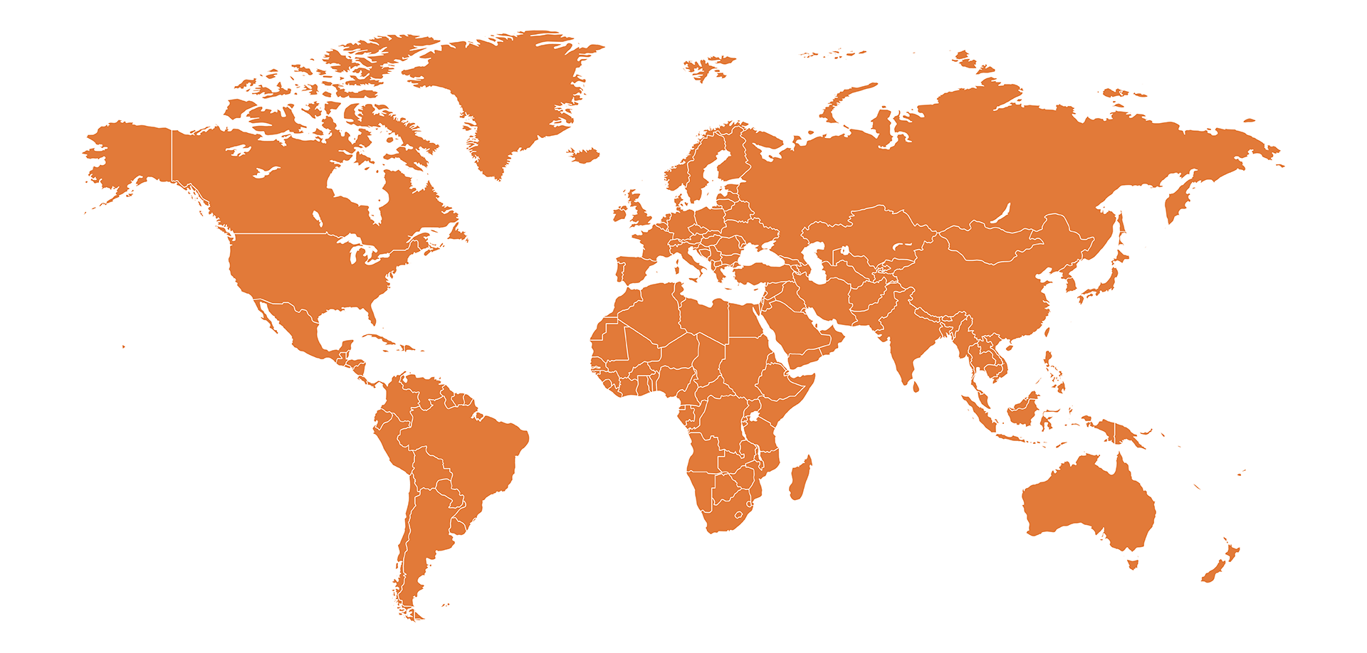 Worldmap Orange Full